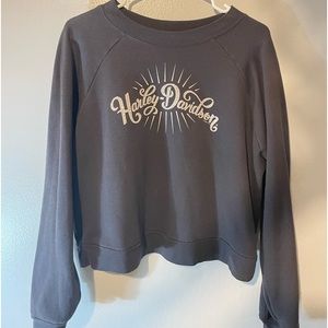 Harley Davidson cropped sweatshirts